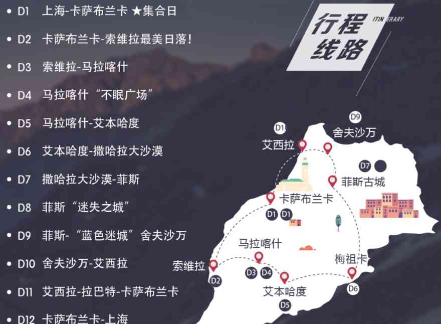 上海到摩洛哥旅游线路_摩洛哥精华景点大全_体验醉美色彩之旅