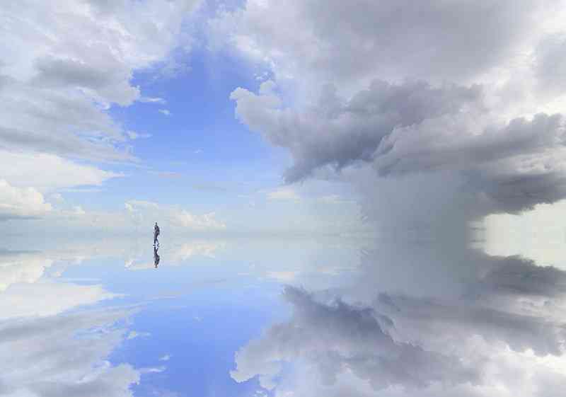 中国的“天空之境”青海茶卡盐湖