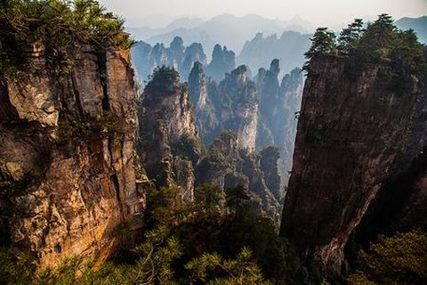 <张家界-袁家界-天子山-凤凰-天门山双卧6日游>两山全景游