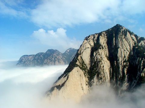 <华山北峰往返索道汽车1日游>特价月 出游人数最多